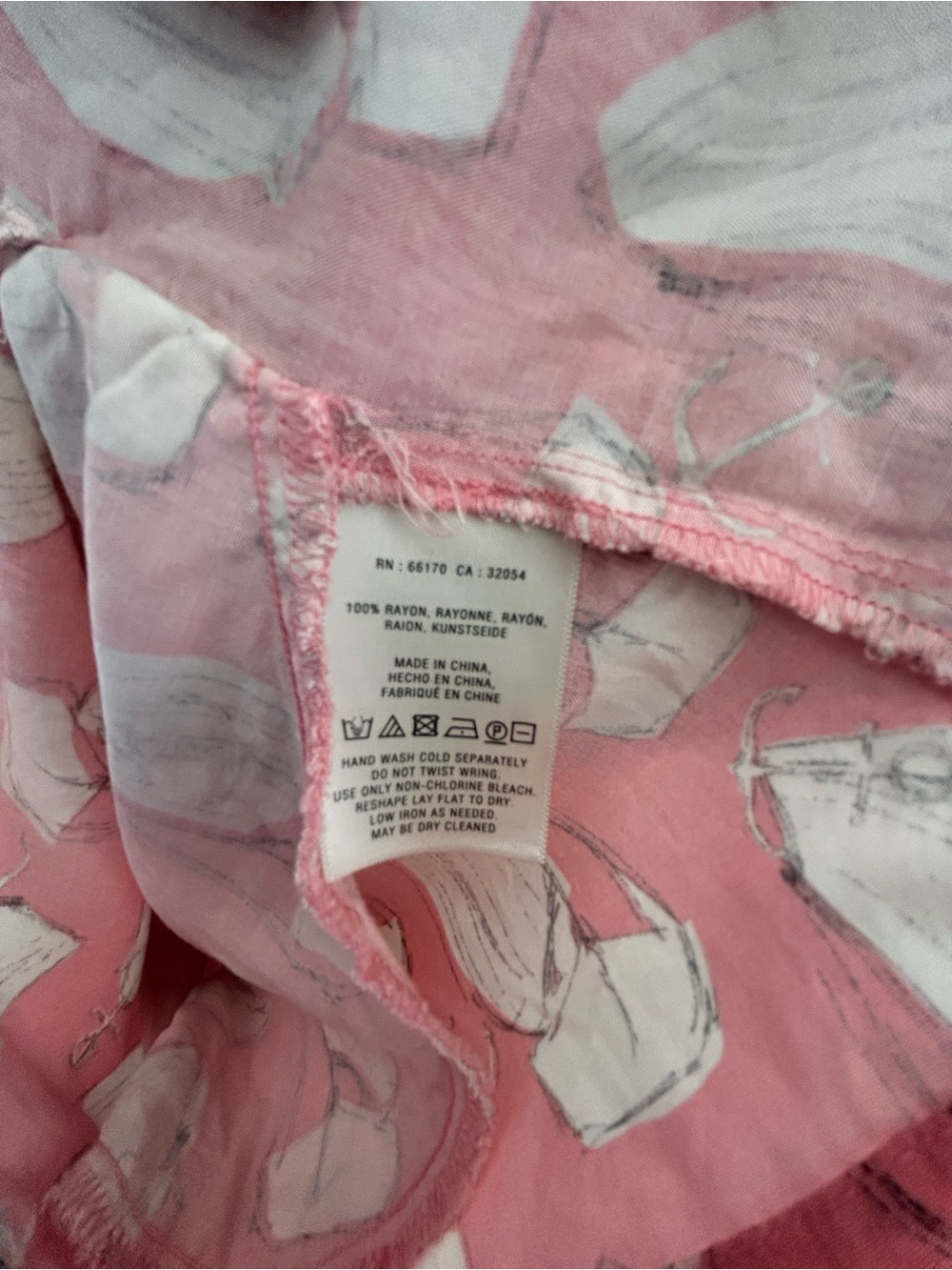 Anthropologie Maeve Tourista Romper Pink Sailboat Print Resort Nautical Size 2 - Picture 9 of 10